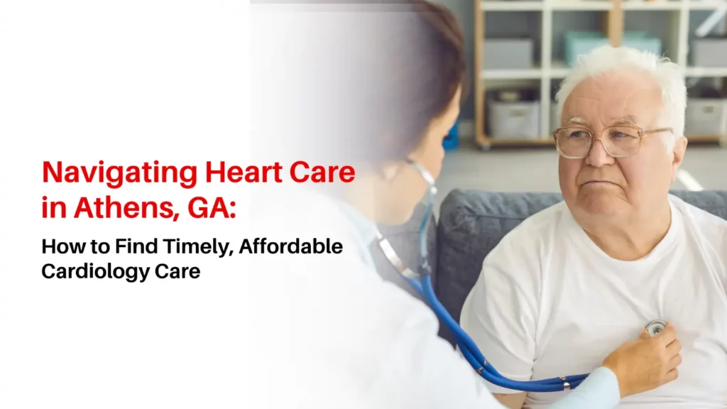 Patient discussing heart health and diagnostic testing options with a cardiologist in Athens, GA